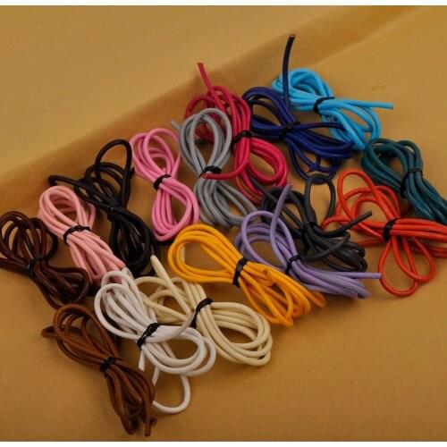 100m 1mm 1.5mm 2mm 3mm Round Leather Cord Genuine Leather Rope Cow Leather String Cord Jewelry Making Supplies