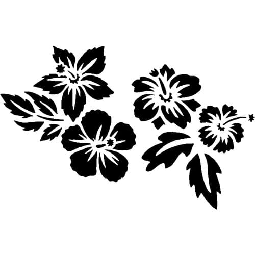 18.2cm*11.7cm Small Flower Pile With Green Grass Funny Technology Vinyl Car Sticker Vivid Decal Delicate Design