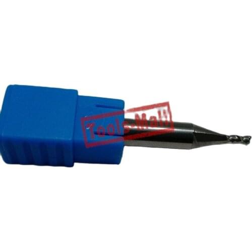 1pc 2mm D2*6*D4*50 HRC50 2 Flutes Milling cutters for Aluminum CNC Tools Solid Carbide CNC flat End mills Router bits