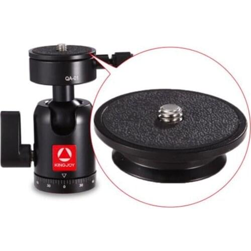 6pcs Kingjoy QA-01 360-degree Rotating Heavy Duty Aluminum Camera Tripod Ball Head Ballhead with 1/4" Round Quick Release Plate