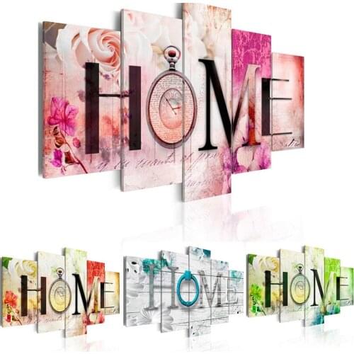 Huacan Diamond Embroidery Full Square Multi-picture Home Sweet Home Diamond Painting Mosaic 5pcs/set Art Decor