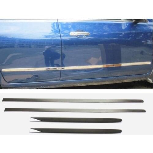 For Skoda RAPID Car Door Body Side Molding Trim Cover Protector Strip Scuff Guard Car Accessory