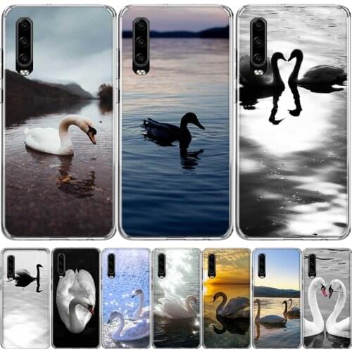 White swan in the lake Phone Case For Huawei Mate 30 20 10 P40 P30 P20 P10 Pro Lite P Smart Z Plus 2019 2018 Cover Coque