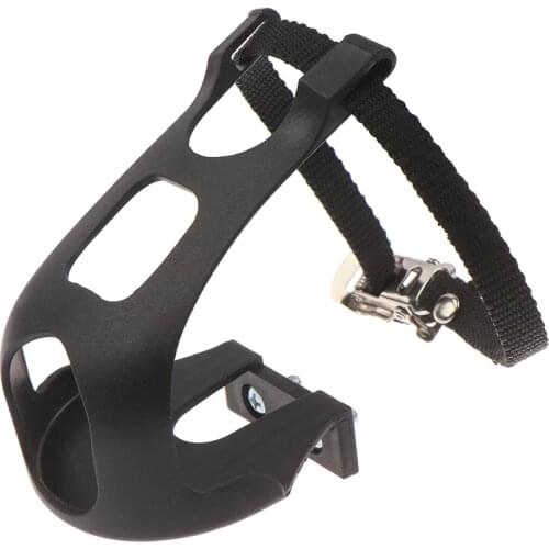 For Bicycle Pedal Sports Fitness Equipment Accessories 1 Set Cycling Road Bike Mountain Bike Black Toe Clips With Straps