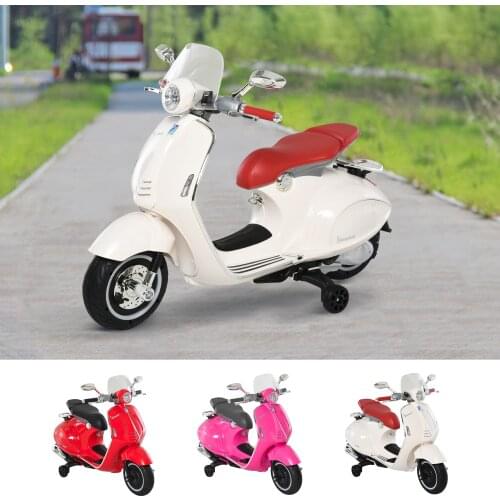 HOMCOM electric motorcycle for children over 3 years old authorized child scooter motorcycle with music auxiliary wheels