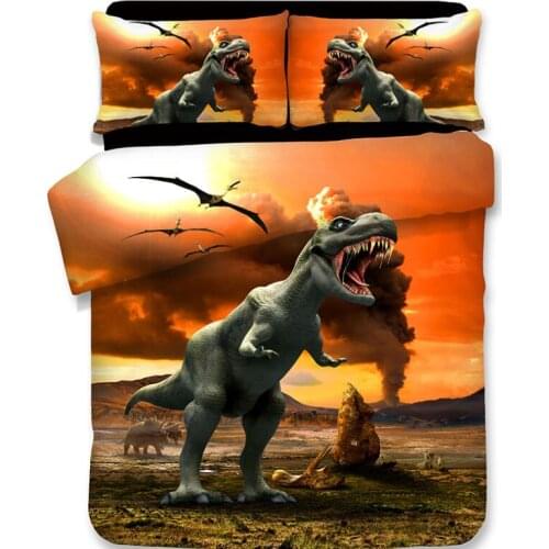 3D Dinosaur Print Bedding Set Duvet Covers Pillowcases NEW Comforter Bedding Sets Bedclothes Bed Linen 01