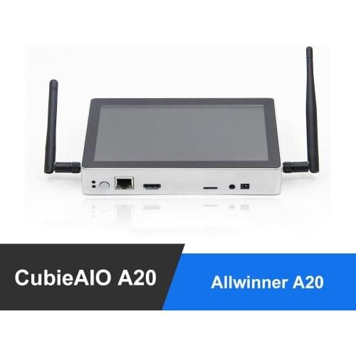 CubieAIO A20 All In One MiniPC BOX with 7"LCD open source Android Linux UART x4 USB x6 Allwinner A20, DEMO BOARD