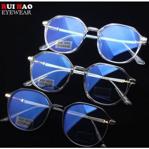 Polygon Eyeglasses Frame Popular Glasses Frames Women Men TR90 Optical Eyewear TR90 Spectacles Rui Hao Eyewear TR2053