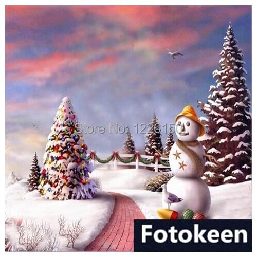 New 5ft x 7ft Studio photography backdrops,muslin backdrop Photography backdrop FS-46, Hot sale christmas backdrops photography