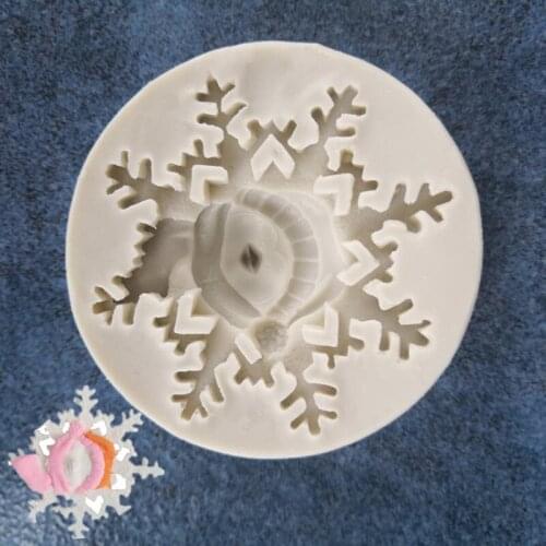 New Snowflake One-Eyed DIY Model Silicone Cake Mold Kitchen Baking Mold Craft Fondant Chocolate Cake Cake Decorating Tool Tools