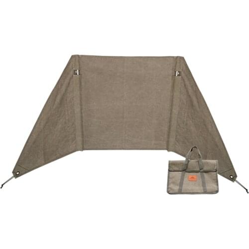 Durable Camping Stove Wind Shield Bonfire Windscreen Curtain Trap Equipment