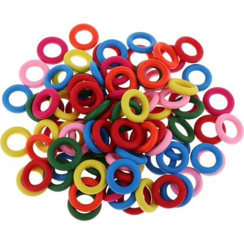 Mixed Color Wood Rings Wooden Rings for Crafts, Ring Pendant and Connectors