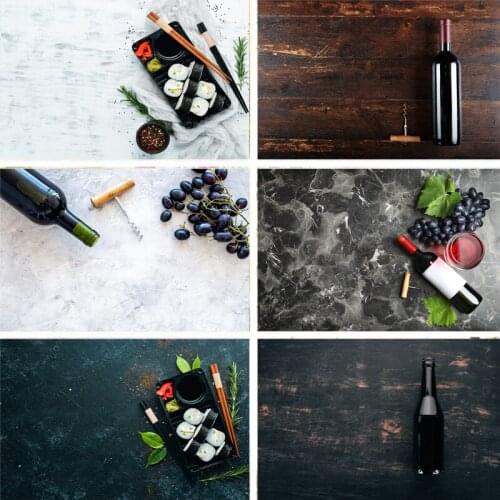 Nitree Photo Studio Photography Props Marble Texture Wood Grain Backdrop Food Show Take Pictures Vinyl Background Cloth