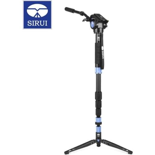 Sirui p-424sr with vh-10 kinker shaft video multifunction-monopod carbon