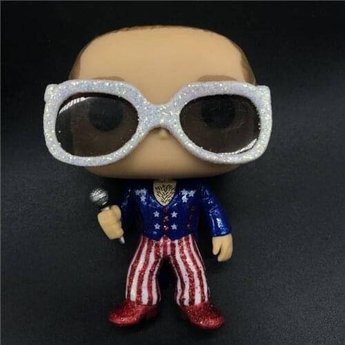Rocks ELTON JOHN red white and blue figure Vinyl Action Figure Collectible Model Toy no box