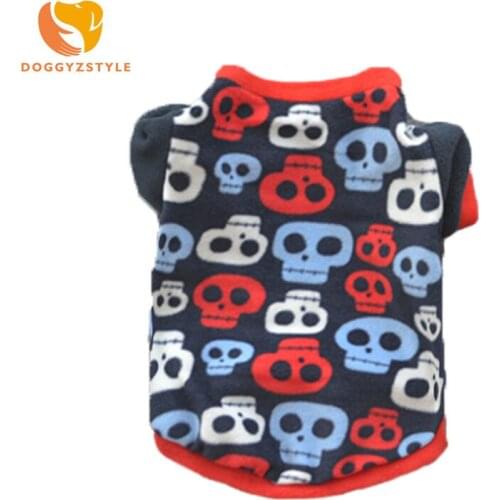 Super Warm Winter Dog Clothes Chihuahua Yorkies Fleece Jumpsuit Pet Clothing for Dog Costume skeleton