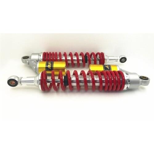RFY Universal 15 3/4 "400mm Spring 8mm Motorcycle Air Shock Absorber Rear Suspension for Yamaha Scooter ATV Quad Red + silver