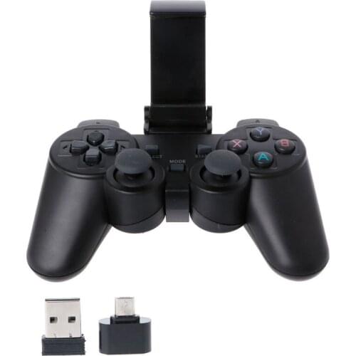 High Quality 2.4G Wireless Controller Gamepad Micro USB OTG Adapter Holder For Android Phone TV Box