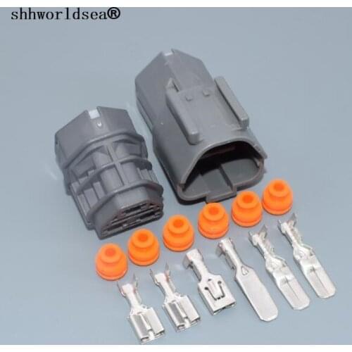 Worldgolden 6.3mm male and female waterproof automobile electric wiring harness connector 7123-6234-40 7222-6234-40