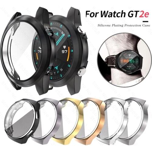 Protective Film Cover for Huawei GT2E Protective Watch Case Silicone Plated TPU Case for Huawei Watch GT 2E GT2 E Accessories