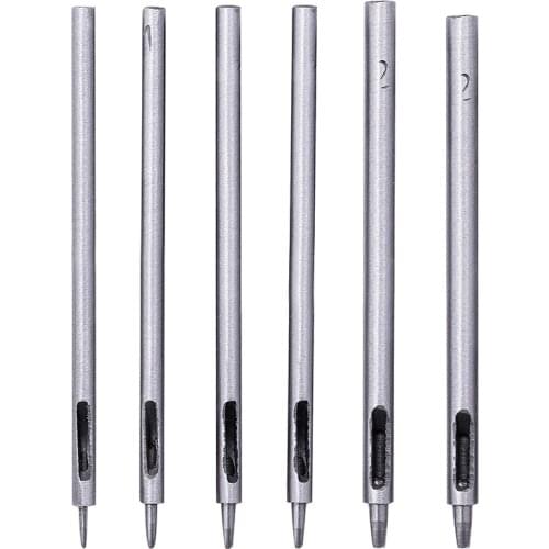 0.5-2.5mm DIY Handmade Belt Punching Leather Hole Punch Hollow Drilling Tools Leather Puncher Set Leather Tool