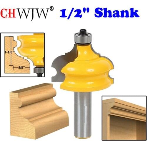 1pc 1/2" Shank Classical & Bead Molding & Edging Router Bit -Tenon Cutter for Woodworking Tools