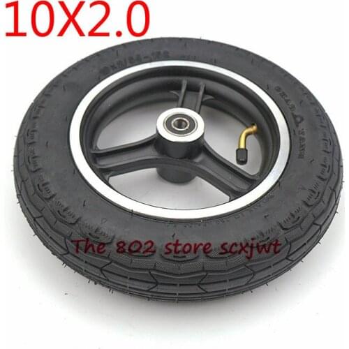 10 inch tyre with Inner Tube 10x2.0 tire and inner tire wheel rim for Electric Scooter Balancing Hoverboard self Smart Balance