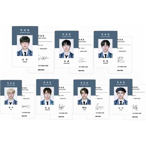 7Pcs/Set KPOP ENHYPEN 2021 SEASONS GREETINGS Photocard HD Photo Cards ID Card for Fans Gifts