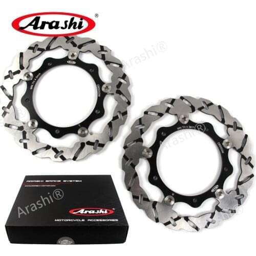 Arashi 2PCS For YAMAHA XP TMAX 500 2004-2007 CNC Front Brake Disc Disks Brake Rotors XP T-MAX 500 2004 2005 2006 2007 Tmax500
