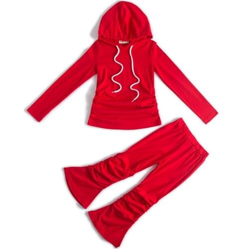 Kids clothing long Sleeves cloth Sets Stacked Pants Clothings Toddler Clothing Baby Girls Children Clothing Girls Hoodie