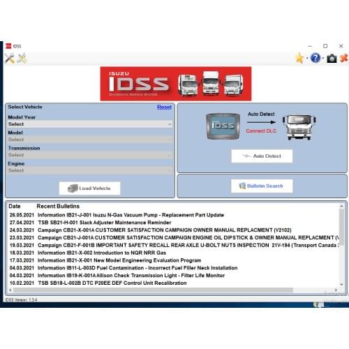 For Isuzu Diagnostic Service System (US- IDSS) [2021]+Keygen