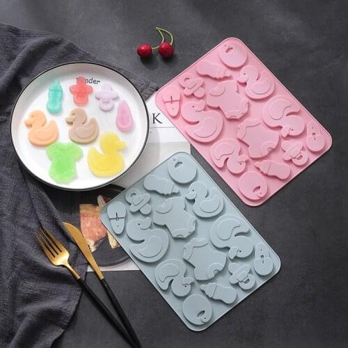 Baby Things Shape Silicone Chocolate Mould Cake Decorating Tools Epoxy Cookies Silicone Mold Muffin Pan Cake Decorating Tools
