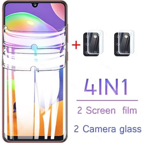 Hydrogel Film For Samsung Galaxy A31 A315F Screen Protector For Samsung A71 A51 A41 A21 A21S A12 A32 A52 A72 Camera Lens glass