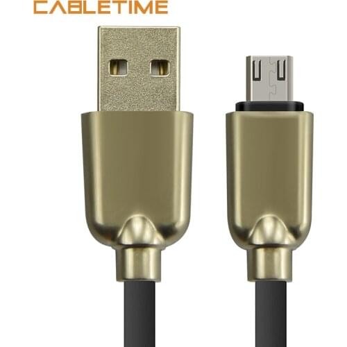 CABLETIME Micro USB Cable 2.4A Fast Charging Metal USB Sync Fast Charger USB Cable For Android Charging Data Cable N236