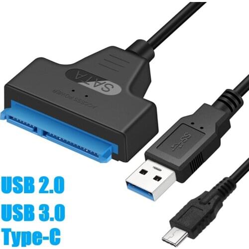 VODOOL USB 3.0 SATA 3 Cable Sata To USB 3.0 2.0 Adapter 6Gbps 22Pin SATA III Cable For 2.5 inch External SSD HDD Hard Drive Disk