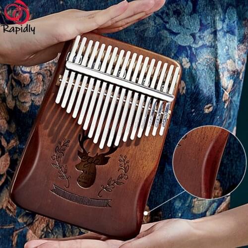 Kalimba 21-key Thumb Piano DIY Free Engraving High-quality Handguard Mbila Body Musical Instrument Kalimba Piano Creative Music