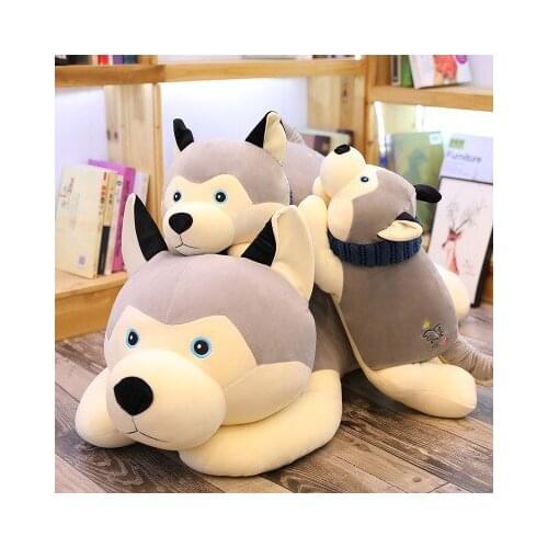 Husky doll big doll boy birthday gift girl large doll dog plush toy sleeping pillow