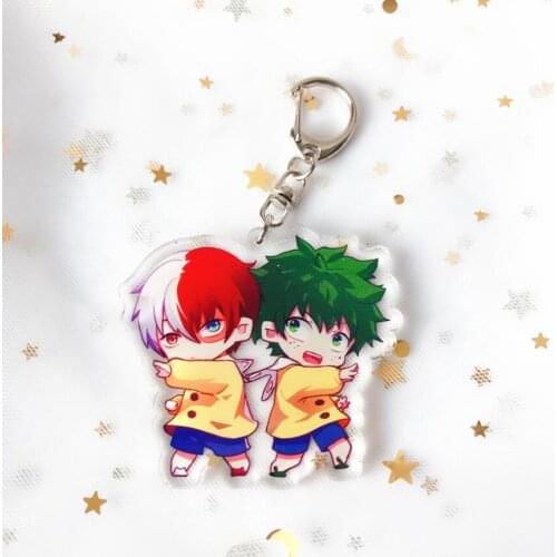 My Hero Academia Anime Boku No Hero Academy Izuku Acrylic Figure keychain Keyring Decoration Collection Model Toy Cosplay