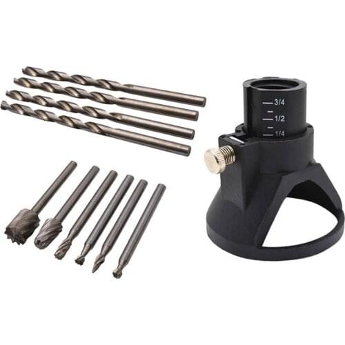 11PCS HSS Special Wood Milling Cutter Set Tungfull Accessories For Rotary Tools Seat Dedicated Locator Horn Fixed Base
