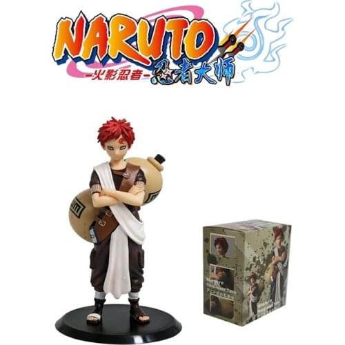 2021 New Naruto ten year Bairen Gaara animation prototype classic action PVC character modeling Sharen big gourd boy toy gift