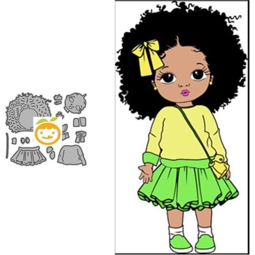 22 ZY 2021 New Arrival Presell girl Metal Cutting Dies for DIY Scrapbooking/photo album Decorative Embossing DIY Paper Cards