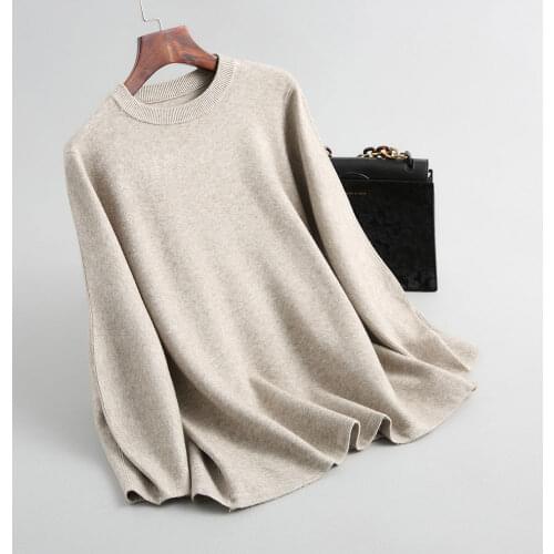 2019 Autumn Women Lantern S Pullovers O-Neck Women Vintage Sweater Knitting Women Winter Thick Sweater Femme Pull Femme