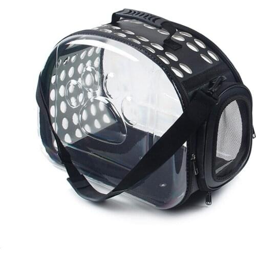 2in1 Pet Carrier for Small Medium Cat Dogs Puppies Transparent Space Capsule Pet Bags with Hole and Mesh Outdoor Use LBS