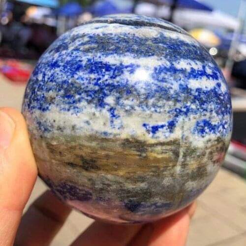 1PC Natural Crystal Mineral Lapis Lazuli Crystal Ball Stone