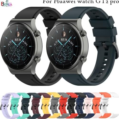 Silicone Band Strap For Huawei Watch GT 2 pro Original SmartBand WristBand For Amazfit GTR 2 / GTR 47mm / Stratos 3 2S Bracelet