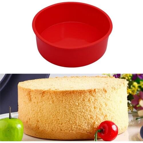 6 Inch Silicone Cake Mold Round Shape Silicone Bread Pan Cake Mold Tray Muffin Cupcake Baking Pans Pastry Tools