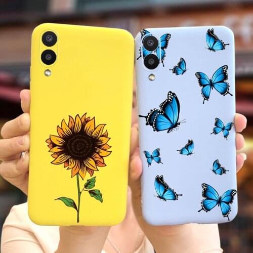 Cute Sunflower Case For Samsung Galaxy A02 Case SM-A022F Soft Silicone Fundas Cover For Samsung M02 M022F A 02 A022F Phone Cases