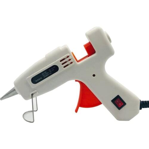 100V-240V DIY Hot Melt Glue Gun with Glue Stick High Temperature Melting Repair Tool Kit and 10pcs 7mm Glue Sticks for Craft