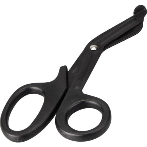 TMC Medical Scissors Curved Blade Shear Bandage First Aid Outdoor Tactical Emergency Tool Survival Combat Gear TMC0309 Black BK