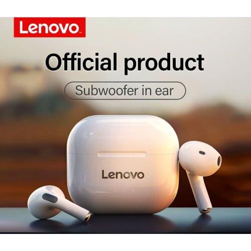 NEW Original Lenovo TWS Wireless Earphone Bluetooth 5.0 LP40 Dual Stereo Noise Reduction Bass Touch Control Long Standby IP54